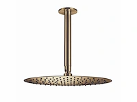 Qisani - flow - hoofddouche met plafondarm - gold 25 cm