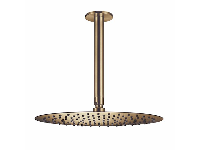 Qisani - flow - hoofddouche met plafondarm - gold 30 cm - afbeelding 1 van  4