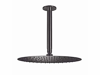 Qisani - flow - hoofddouche met plafondarm - gun metal 25 cm