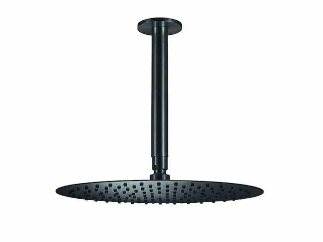 Qisani - flow - hoofddouche met plafondarm - gun metal 30 cm - afbeelding 1 van  4