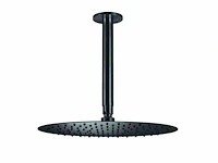 Qisani - flow - hoofddouche met plafondarm - gun metal 30 cm