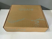 Qisani - flow - hoofddouche met plafondarm - gun metal 30 cm - afbeelding 4 van  4