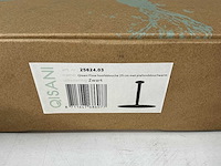 Qisani - flow - hoofddouche met plafondarm - zwart 25 cm - afbeelding 3 van  4