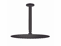 Qisani - flow - hoofddouche met plafondarm - zwart 30 cm