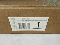Qisani - flow - hoofddouche met plafondarm - zwart 30 cm - afbeelding 3 van  4