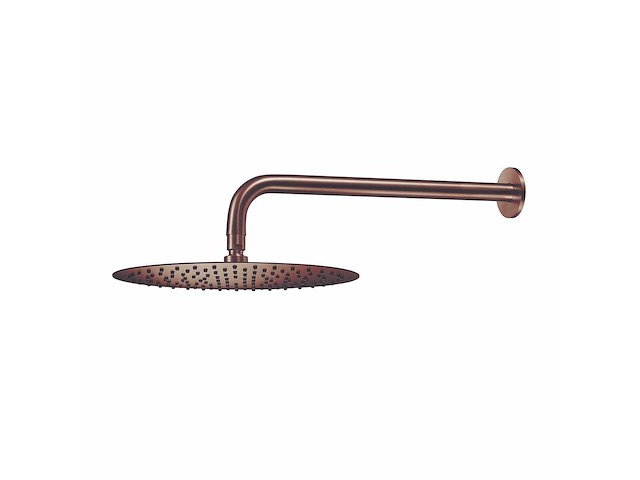 Qisani - flow - hoofddouche met wandarm - copper 25 cm - afbeelding 1 van  1