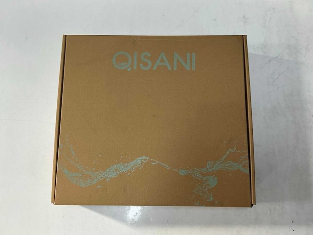 Qisani - flow - hoofddouche met wandarm - gun metal 30 cm - afbeelding 4 van  4