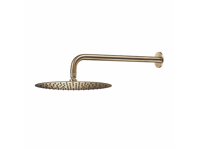 Qisani - flow - hoofddouche met wandarm - light gold 30 cm - afbeelding 1 van  4