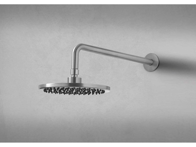 Qisani - flow - hoofddouche met wandarm - rvs 25 cm - afbeelding 2 van  2