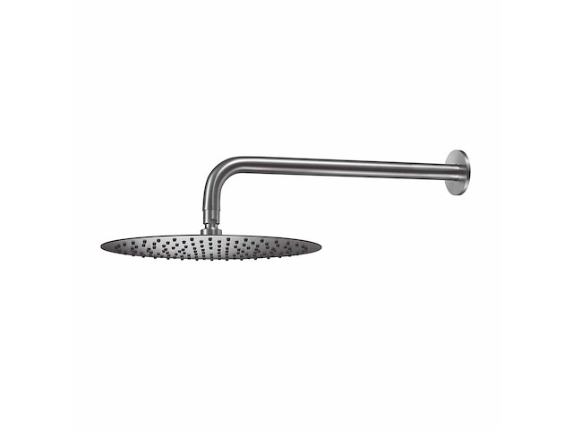 Qisani - flow - hoofddouche met wandarm - rvs 25 cm - afbeelding 1 van  4