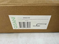 Qisani - flow - hoofddouche met wandarm - rvs 25 cm - afbeelding 3 van  4