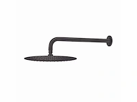 Qisani - flow - hoofddouche met wandarm - zwart 25 cm