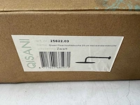 Qisani - flow - hoofddouche met wandarm - zwart 25 cm - afbeelding 3 van  4