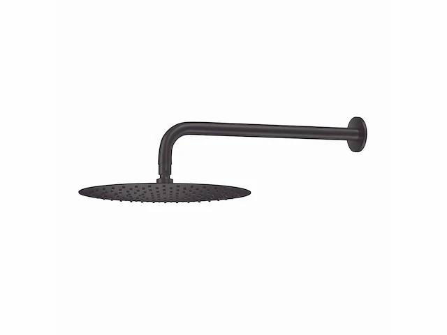 Qisani - flow - hoofddouche met wandarm - zwart 25 cm - afbeelding 4 van  4
