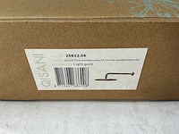 Qisani - flow - hoofddouche met wandarm light gold - 25 cm - afbeelding 2 van  3