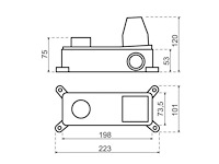 Qisani - flow - inbouwbox universeel voor wastafelkraan - afbeelding 2 van  2