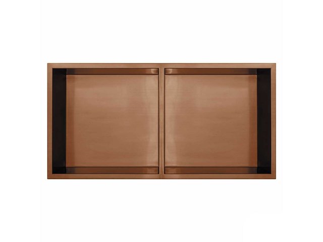 Qisani - flow - inbouwnis dubbel - copper 61 x 30,5 cm - afbeelding 1 van  4