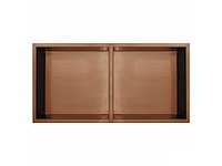 Qisani - flow - inbouwnis dubbel - copper 61 x 30,5 cm - afbeelding 1 van  4