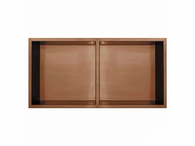 Qisani - flow - inbouwnis dubbel - copper 61 x 30,5 cm - afbeelding 1 van  4