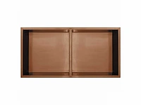Qisani - flow - inbouwnis dubbel - copper 61 x 30,5 cm