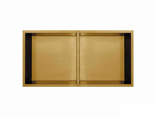 Qisani - flow - inbouwnis dubbel - gold 61 x 30,5 cm - afbeelding 1 van  4