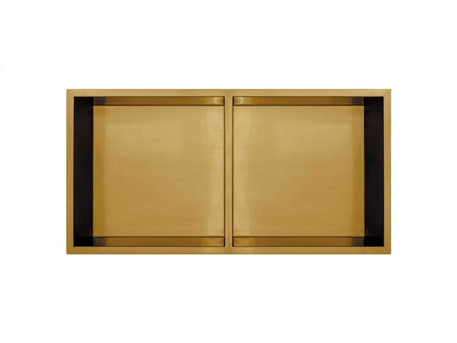 Qisani - flow - inbouwnis dubbel - gold - afbeelding 1 van  2