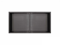 Qisani - flow - inbouwnis dubbel - gun metal 61 x 30,5 cm