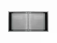Qisani - flow - inbouwnis dubbel - rvs 61 x 30,5 cm