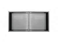 Qisani - flow - inbouwnis dubbel - rvs - afbeelding 1 van  3