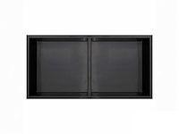 Qisani - flow - inbouwnis dubbel - zwart 61 x 30,5 cm - afbeelding 1 van  4