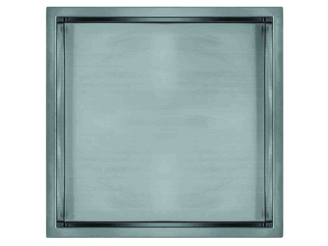 Qisani - flow - inbouwnis enkel - rvs - afbeelding 1 van  4