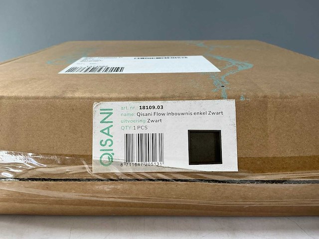 Qisani - flow - inbouwnis enkel - zwart - afbeelding 3 van  4
