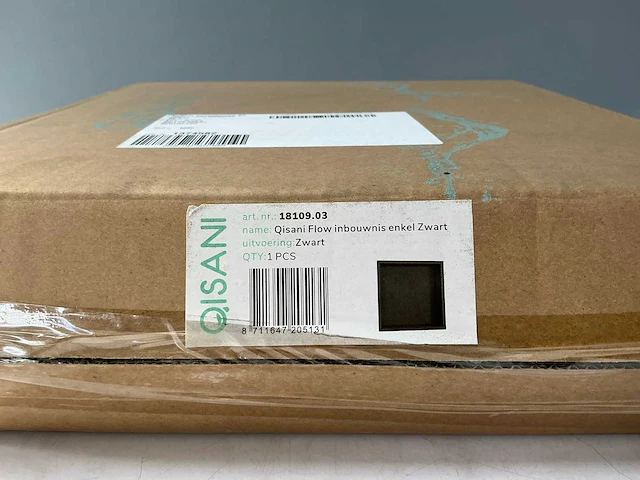 Qisani - flow - inbouwnis enkel - zwart - afbeelding 3 van  4