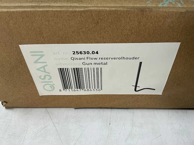 Qisani - flow - reserverolhouder - gun metal - afbeelding 3 van  4