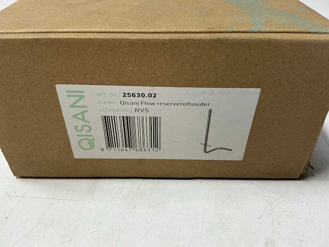 Qisani - flow - reserverolhouder - rvs - afbeelding 3 van  4