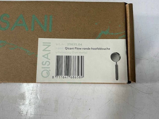 Qisani - flow - ronde hoofddouche - gun metal - afbeelding 3 van  4