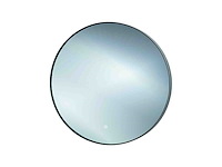 Qisani - flow - spiegel met ring zwart 75 cm - afbeelding 1 van  4