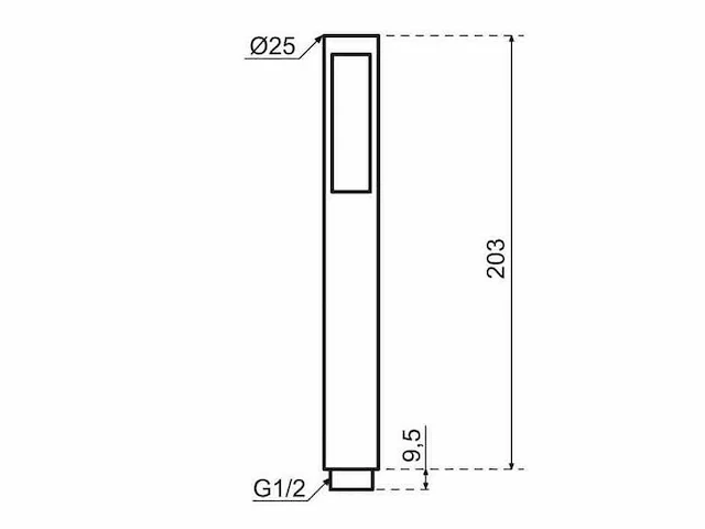 Qisani - flow - staafhanddouche - gun metal - afbeelding 2 van  4