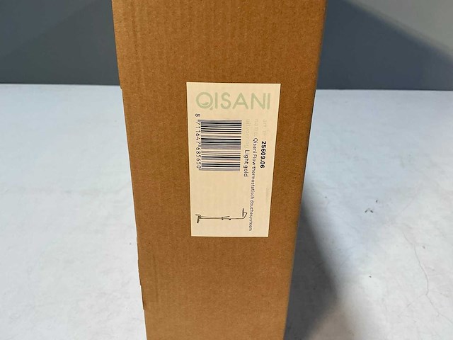 Qisani - flow - thermostatisch douchesysteem - light gold - afbeelding 3 van  4