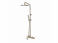 Qisani - flow - thermostatisch douchesysteem - light gold