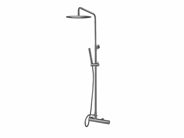 Qisani - flow - thermostatisch douchesysteem - rvs - afbeelding 1 van  5
