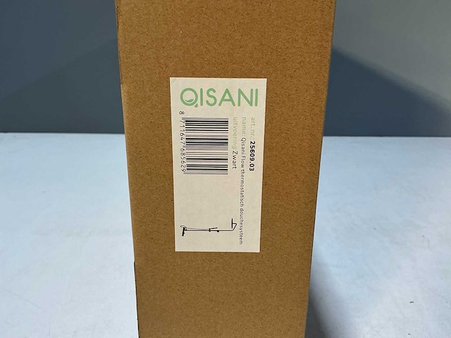 Qisani - flow - thermostatisch douchesysteem - zwart - afbeelding 3 van  4