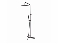 Qisani - flow - thermostatisch douchesysteem - zwart