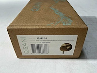 Qisani - flow - thermostatische inbouwkraan 1-weg rond afbouwdeel - light gold - afbeelding 3 van  4