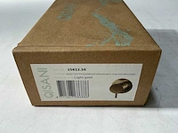 Qisani - flow - thermostatische inbouwkraan 1-weg rond afbouwdeel - light gold - afbeelding 1 van  4