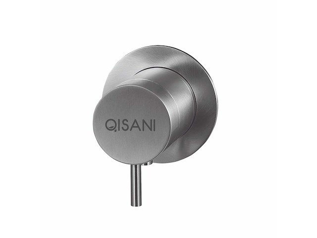 Qisani - flow - thermostatische inbouwkraan 1-weg rond afbouwdeel - rvs - afbeelding 1 van  4