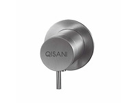 Qisani - flow - thermostatische inbouwkraan 1-weg rond afbouwdeel - rvs - afbeelding 1 van  4