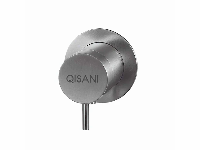 Qisani - flow - thermostatische inbouwkraan 1-weg rond afbouwdeel - rvs - afbeelding 1 van  4