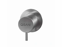 Qisani - flow - thermostatische inbouwkraan 1-weg rond afbouwdeel - rvs