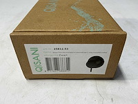 Qisani - flow - thermostatische inbouwkraan 1-weg rond afbouwdeel - zwart - afbeelding 2 van  4